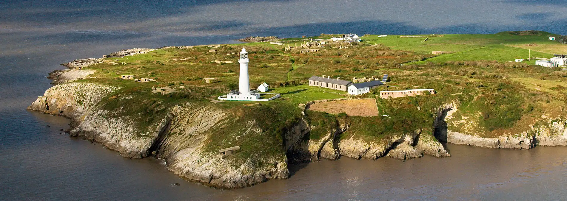 Flat Holm Island, off the coast of Cardiff, is rich in wildlife and steeped in history.
