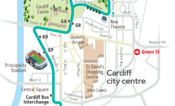 View the Skycar Route Map